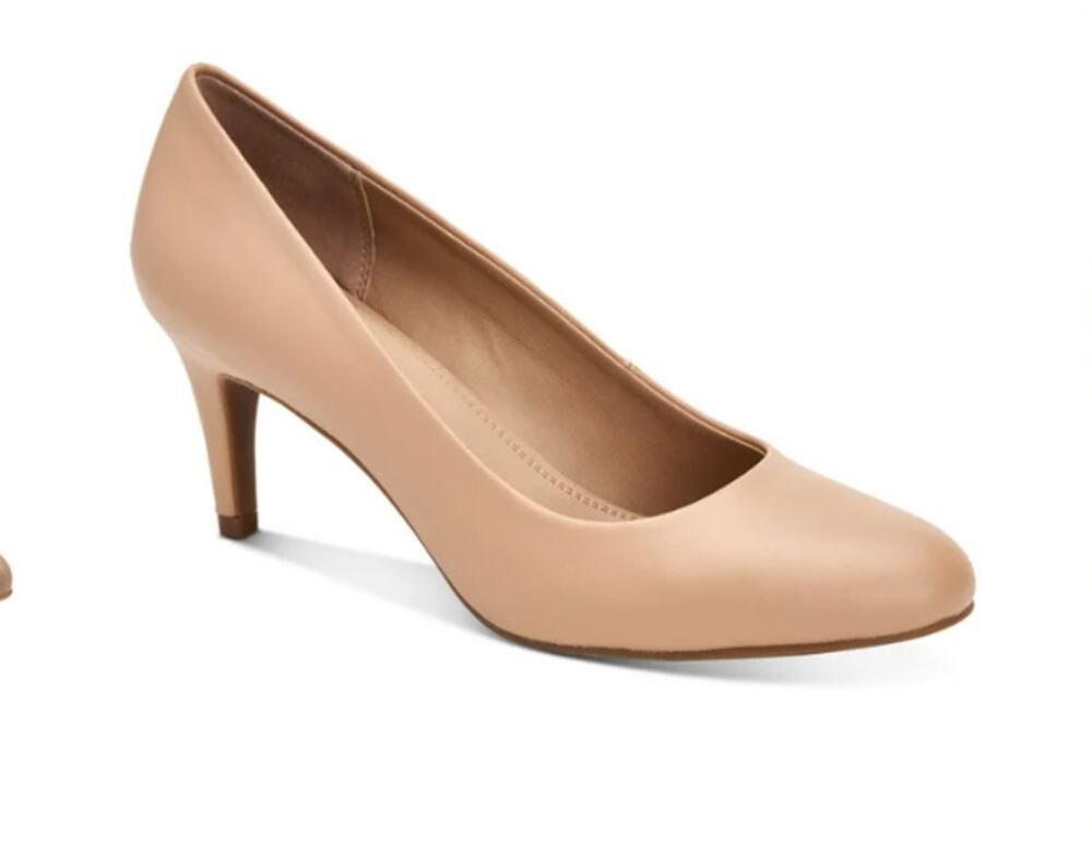 Charter Club Padiee Neutral Pump Heels NIB Women's Size 9.5M Beige Minimalist